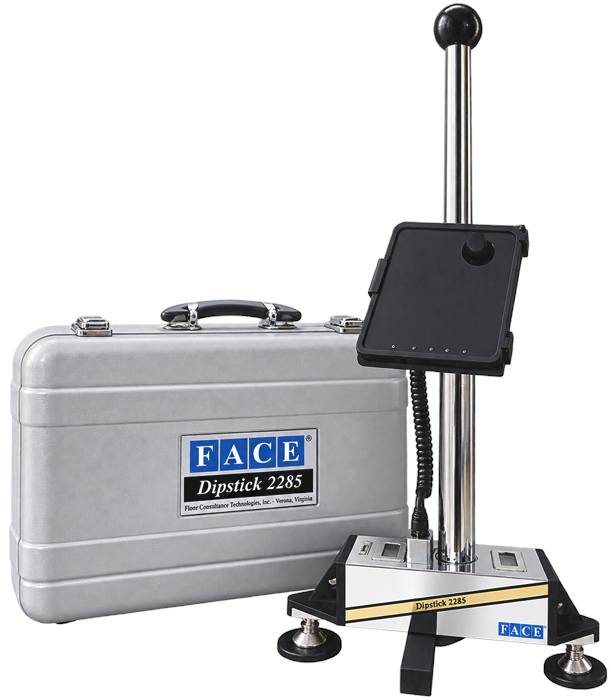 Dipstick floor profiling equipment