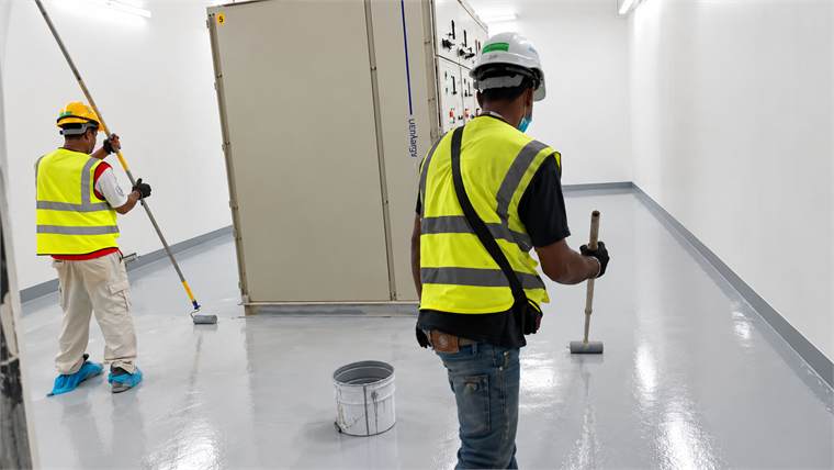 Digital Nanda Data Centre epoxy work 2