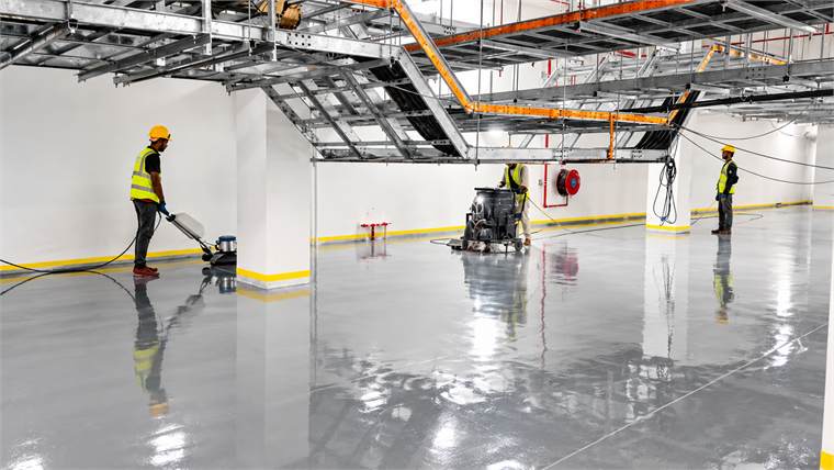 Digital Nanda Data Centre epoxy work 4