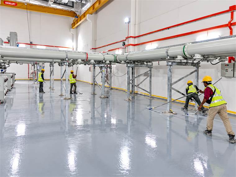 Digital Nanda Data Centre epoxy work 6