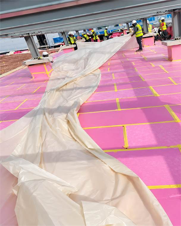 Waterproofing sheet installation